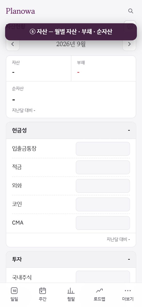 단계 5: 자산